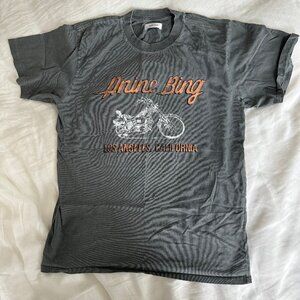 Anine Bing Lili Gun Powder Motorcycle Tee